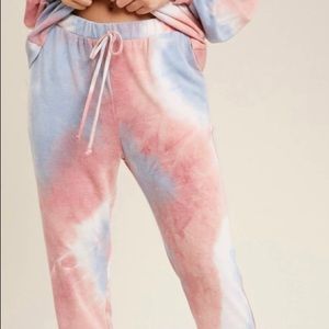 Tie Dye French Terry Jogger Pants S M L